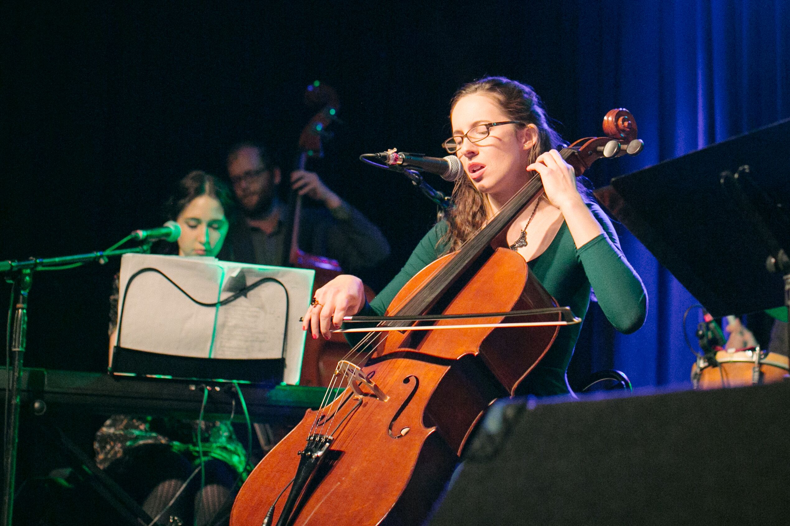 Pippa Hoover performing (landscape). <br> Photo by Norah Hoover. 